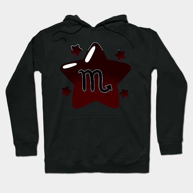 Astrological Sign Star - Scorpio Hoodie by leashonlife